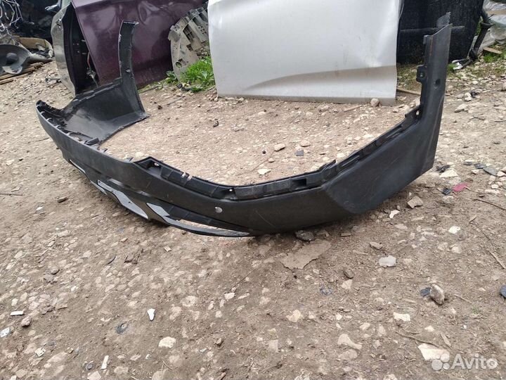 Юбка заднего бампера Санта Фе 4