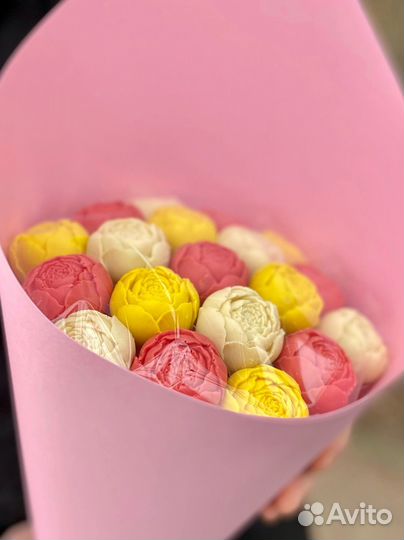 Пионы из шоколада