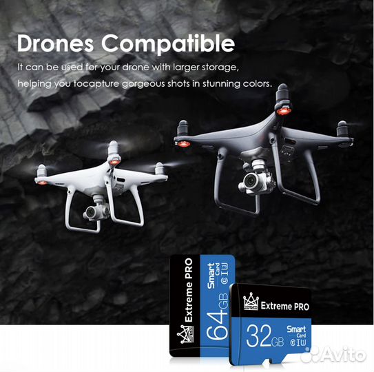 Карта памяти MicroDrive Extreme Pro Micro-SD 64GB