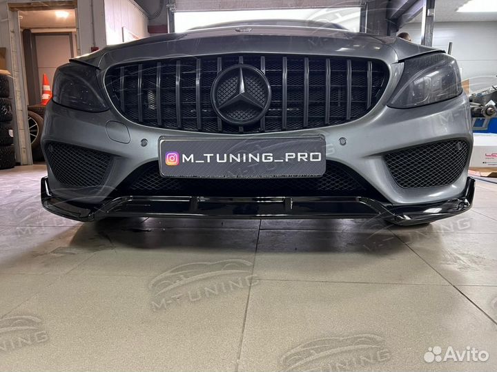 Сплиттер Mercedes W205 C class