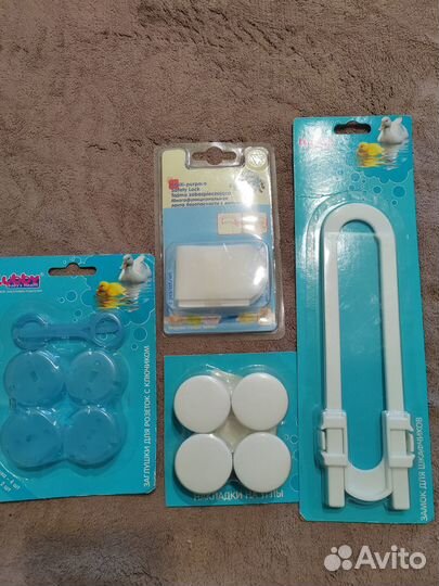 Заглушки для розеток, накладки на углы, блокиратор