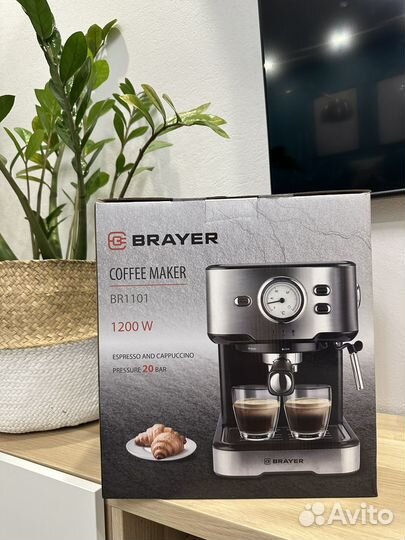 Кофеварка рожковая brayer BR1101