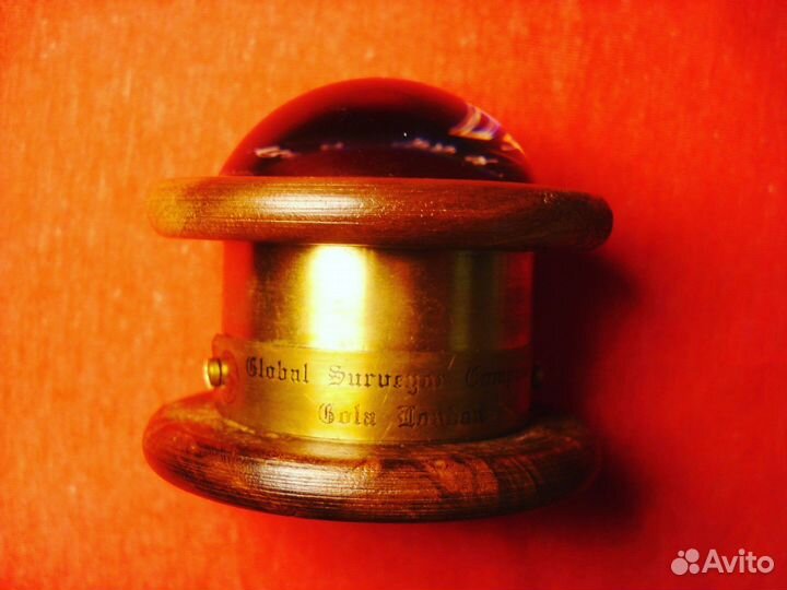 Компас изумруд Индийская Компания London Бронза