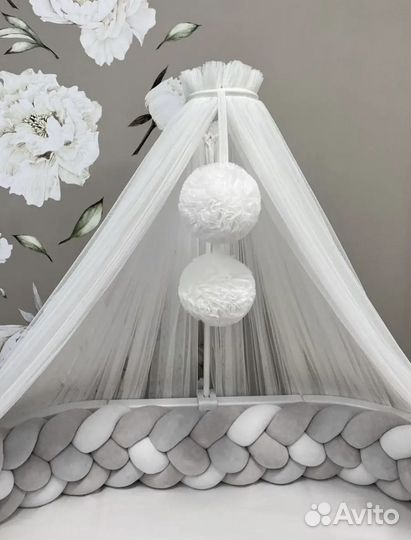 Балдахин с держателем в кроватку