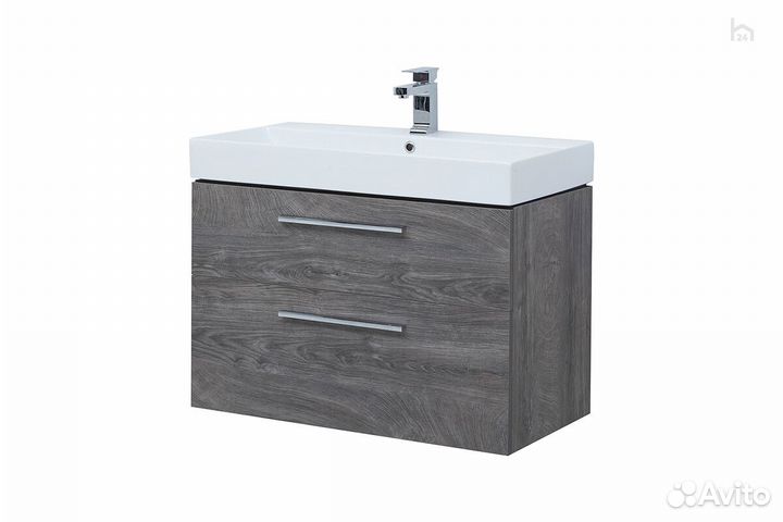 Тумба под раковину 85 Slim Synergy (2 ящика) Nova