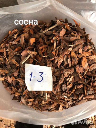 Кора сосны, мульча