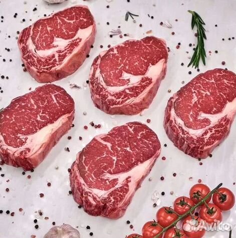 Мраморный Стейк Рибай, говядина с фермы