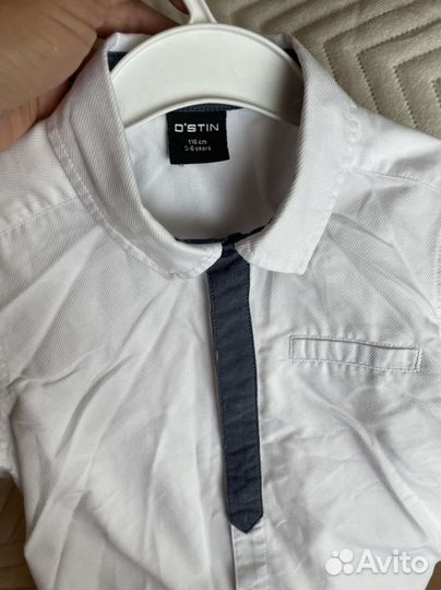 Рубашка белая для мальчика 116 размер