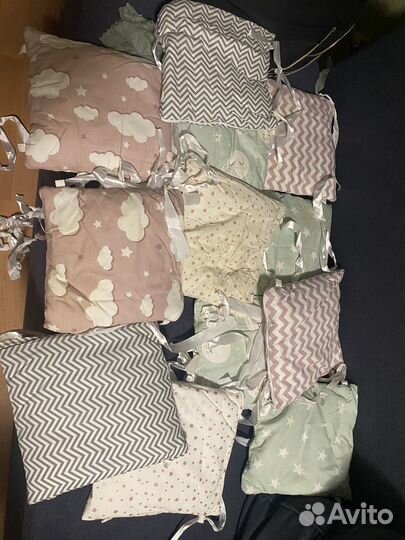 Бортики в кроватку для новорожденных