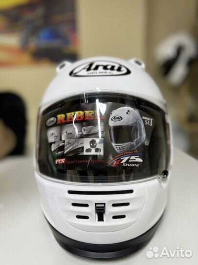 Мото шлем arai rebel white, xs