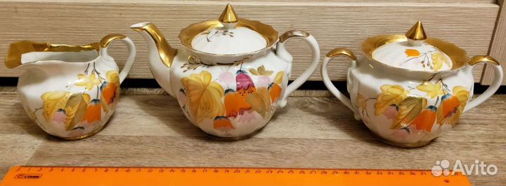 Сахарница, чайник, молочник вербилки