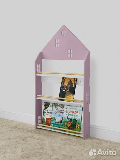 Стеллаж детский Монтессори для книг 