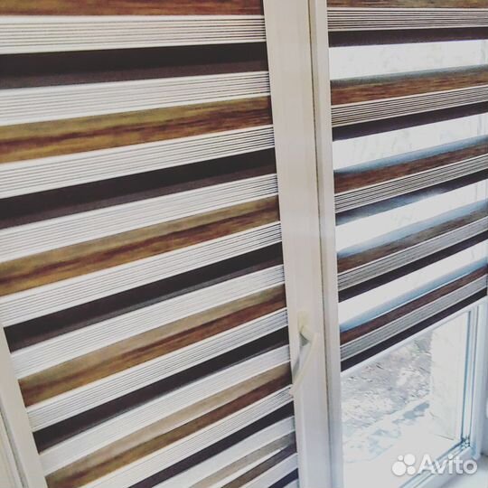 Рулонные шторы день ночь