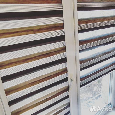 Рулонные шторы день ночь