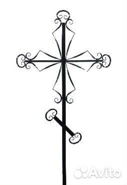 Крест металлический, чугунный на могилу Кладбище