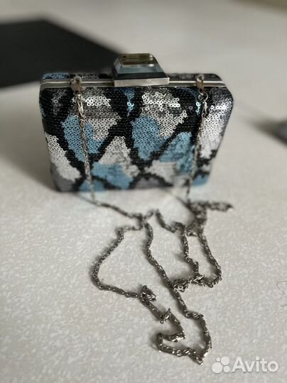Сумочка-клатч с пайетками marina galanti