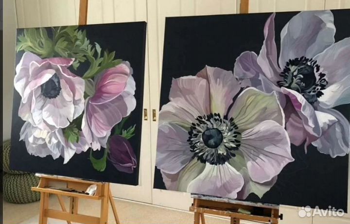 Цветок Современная картина маслом