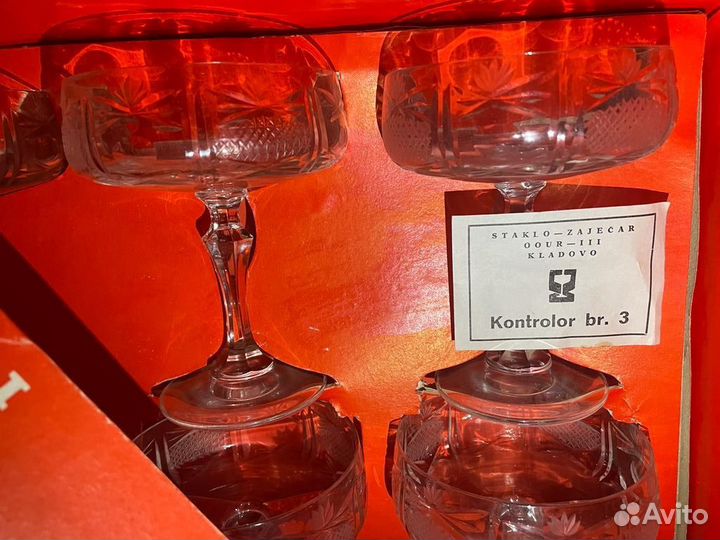 Хрустальные креманки для шампанского