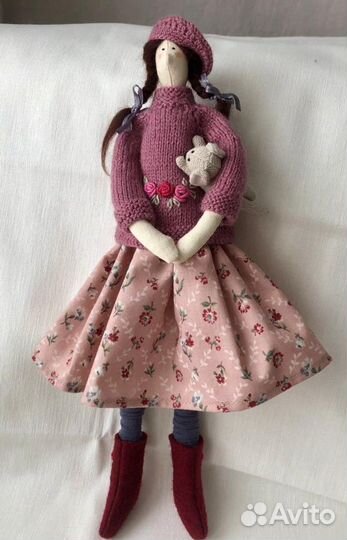 Текстильная кукла в стиле Тильда
