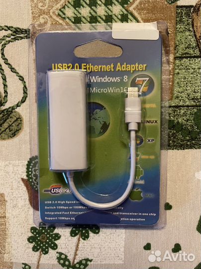 Переходник адаптер USB-C на RJ45