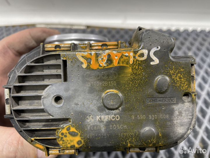 Заслонка дроссельная электрическая Hyundai Solaris 2010-2017