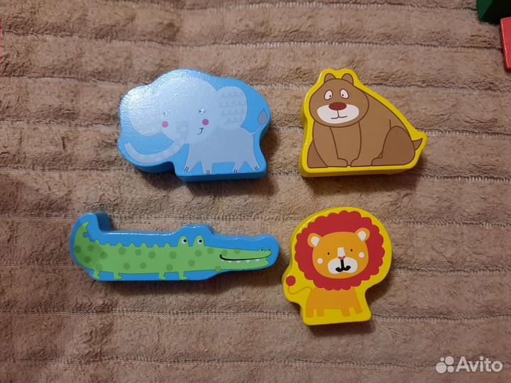 Конструктор деревянный 68 деталей