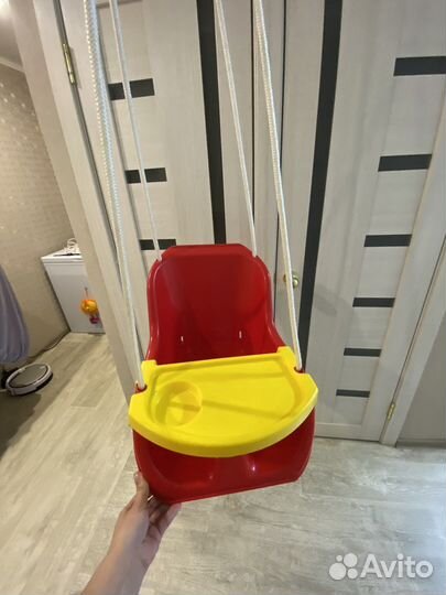 Качели со столиком Zebratoys