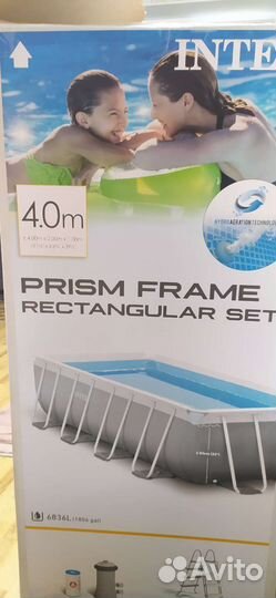 Каркасный прямоугольный бассейн intex