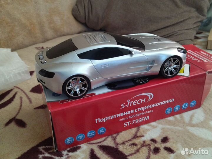 Портативная колонка машинка