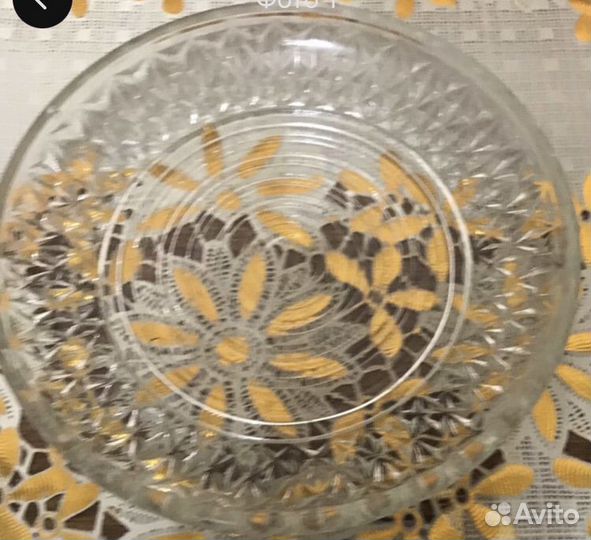 Хрустальный поднос СССР