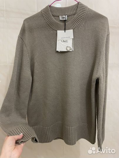 Свитер lime Zara в полоску шерсть