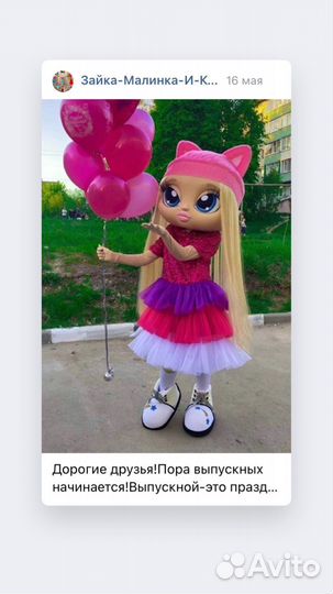 Экспресс поздравление от ростовых кукол