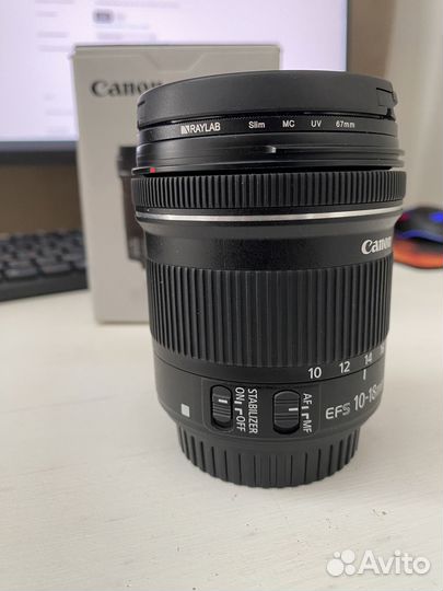 Фотообьектив Canon EF-S 10-18 f/4.5-5.6 IS STM