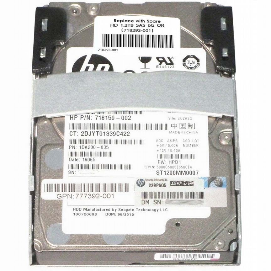 [718293-001] Жесткий Диск Hp 1,2tb 10000 Sas 2,5" 718293-001