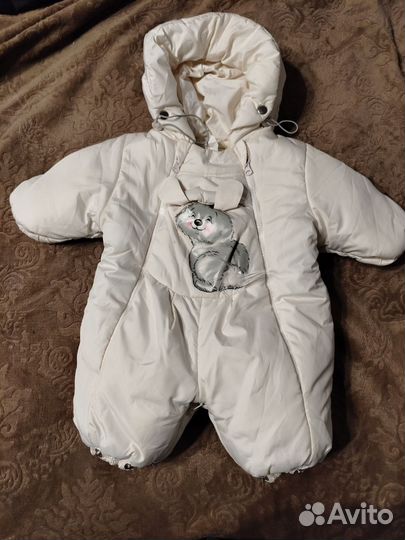 Зимний комбинезон для девочки 62