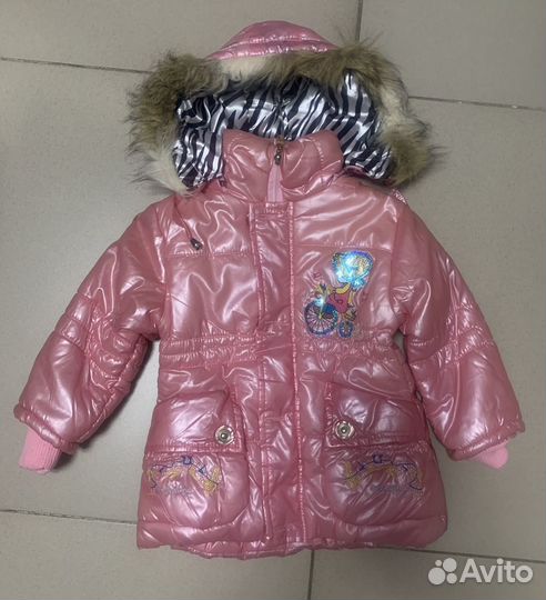 Куртка для девочек на 3-5 лет