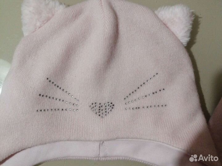 Шапки для девочки (для двойни)