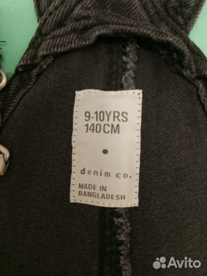 Джинсовый комбинезон для девочки