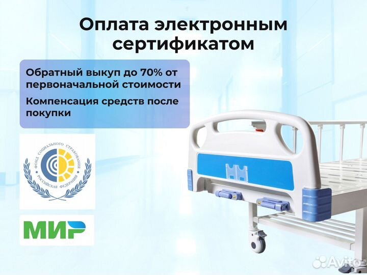 Медицинская кровать функциональная