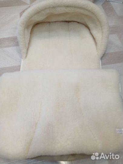 Конверт зимний, матрасик, для люльки, санок