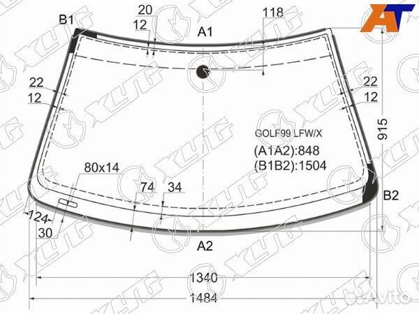 Стекло лобовое volkswagen jetta