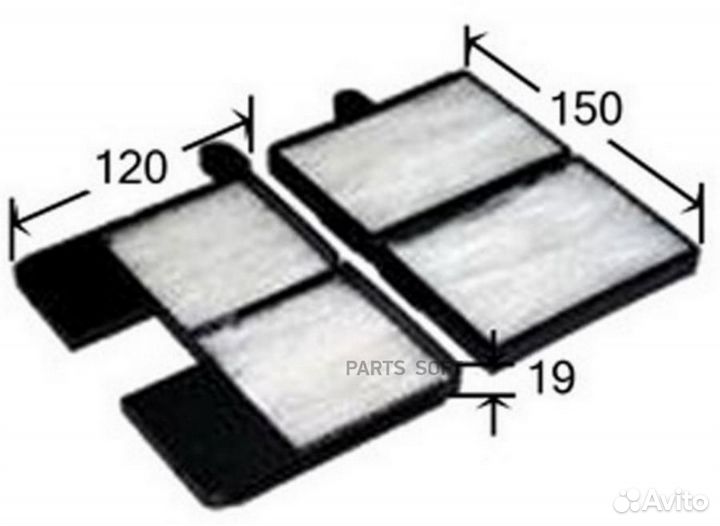 JS asakashi AC1502SET Фильтр салона toyota avensis