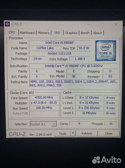 Intel core i9-9900kf + Gigabyte z390 ultra