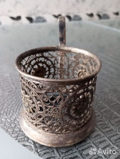 Подстаканник мельхиоровый СССР