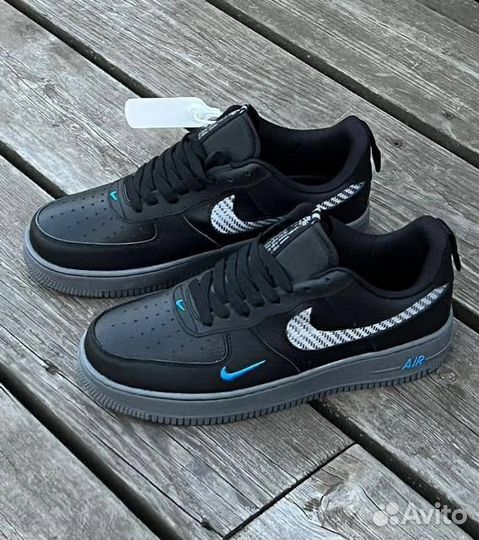 Nike air force 1 чёрные2 разм. 42