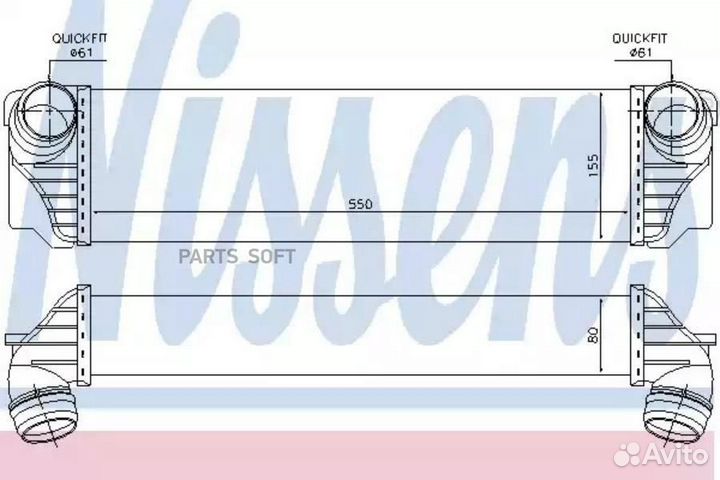 Интеркулер BMW 5 series F07 (2010) 530D gran turis