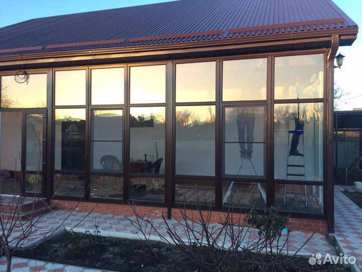 Остекление витражей, террас, беседок