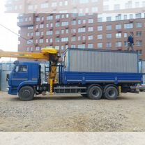 Аренда и услуги манипулятора, стрела 7 т, 19 м, борт 10 т, 6.5 м, Жуковский