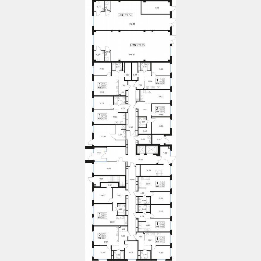 1-к. квартира, 39,9 м², 1/15 эт.