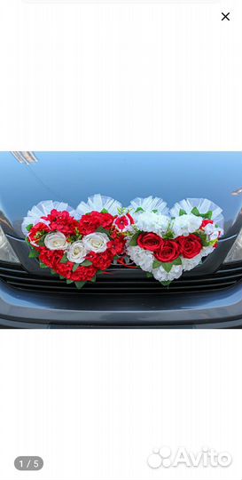 Украшения для машины на свадьбу